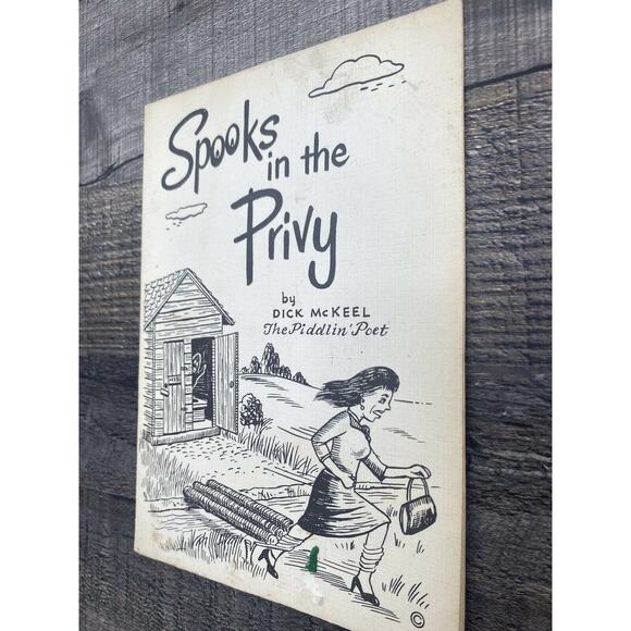 1972 Poem Greeting Card Spooks in the Privy by Dick McKeel The Piddlin' Poet VTG - Picture 11 of 12